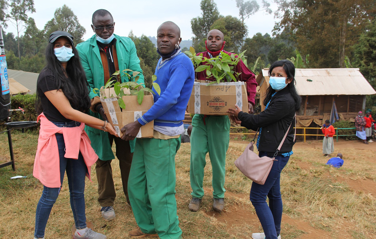 Donation of fruit tree seedlings to Kyangoma Special Needs School