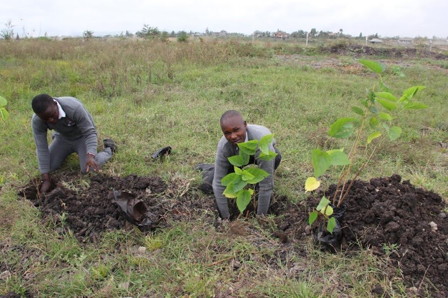 Student Planting Trees Amara Trust Student Planting Trees Amara Trust